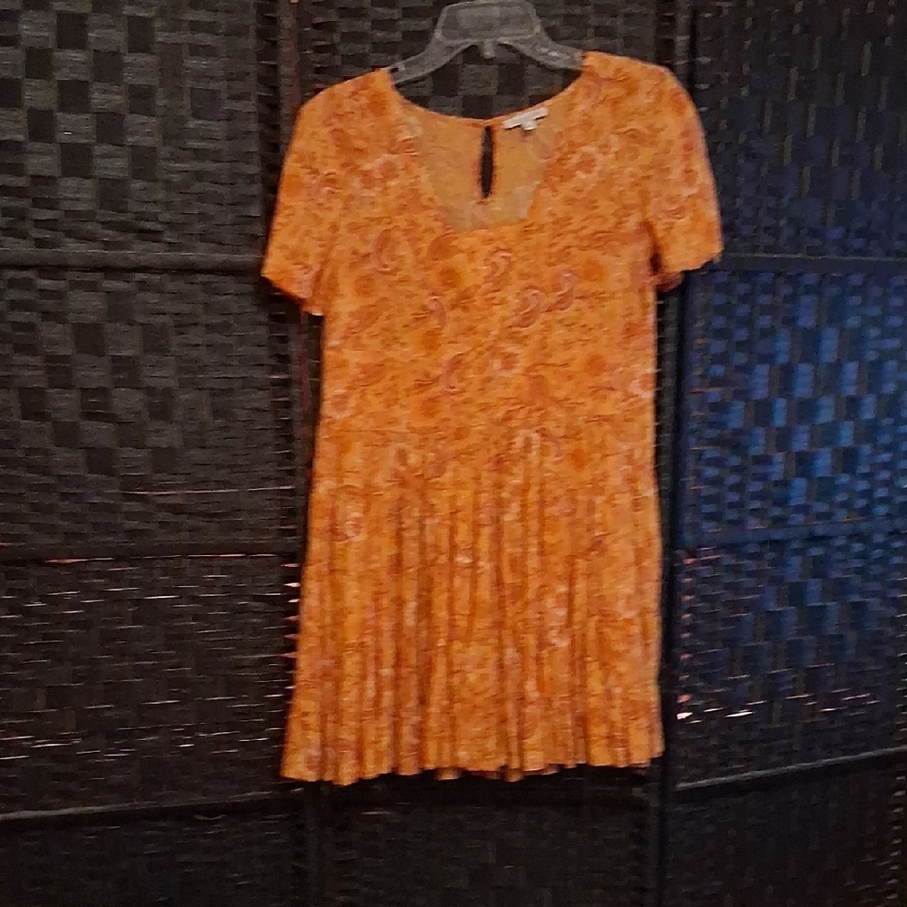 Patrons of Peace Orange Paisley Dress